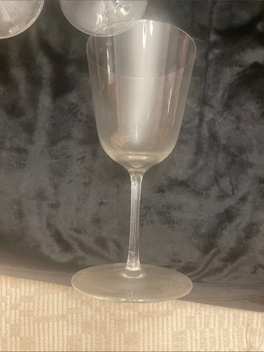 Vintage Crate&Barrel Clear Stem Wine Glasses - Set of 7